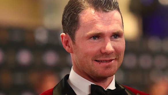 Early Brownlow favourite Patrick Dangerfield from Geelong finished second after a late surge.