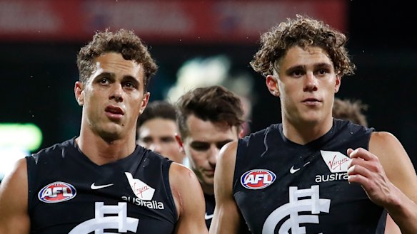 Ed Curnow (left) and Charlie Curnow in 2018.