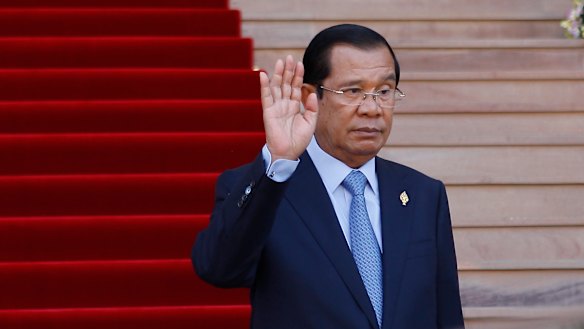 Cambodia's Prime Minister Hun Sen at the National Assembly, in Phnom Penh, Cambodia, last week.