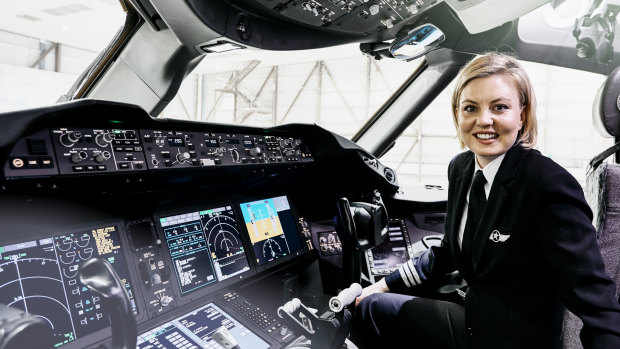 Captain Lauren Smith is in a minority of women who fly commercial airliners in Australia, but she hopes that will change.