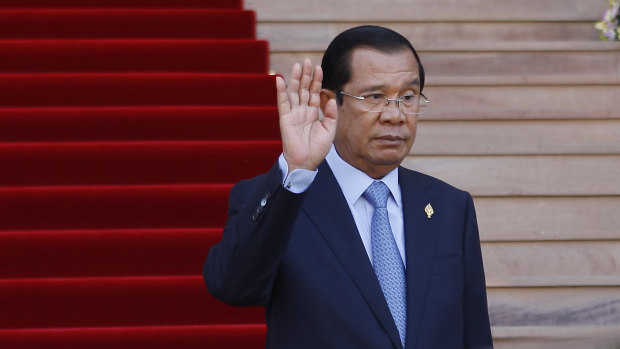 Cambodia's Prime Minister Hun Sen at the National Assembly, in Phnom Penh, Cambodia, last week.