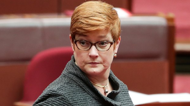 Considering sanctions: Minister for Foreign Affairs Marise Payne.