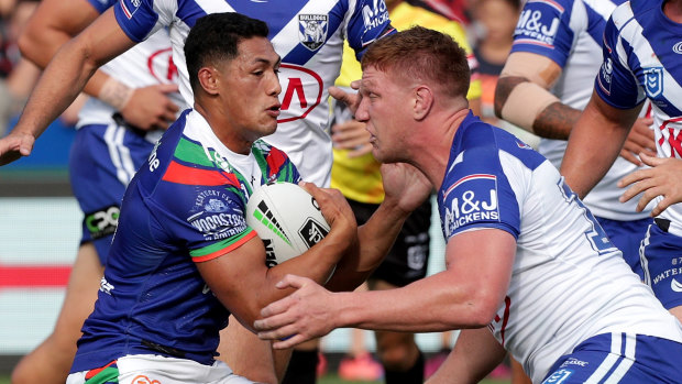 Dylan Napa is eager to improve on his disappointing debut for the Bulldogs. 