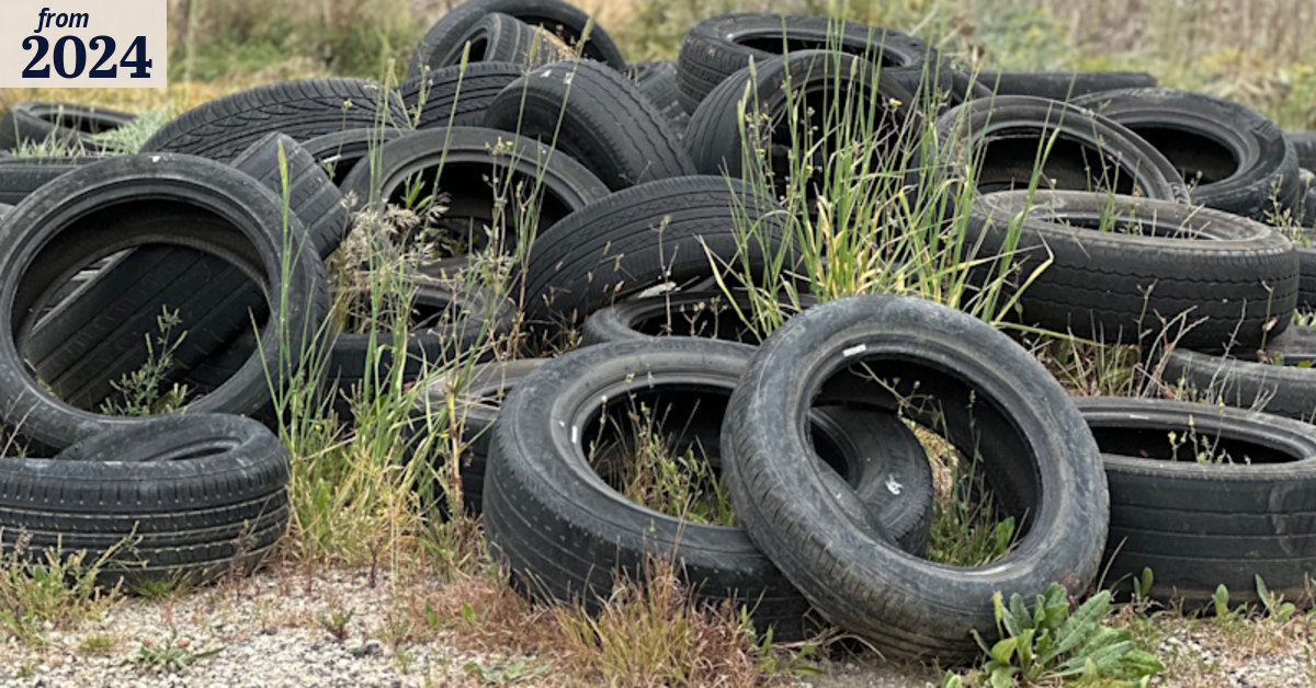 Illegal tyre dumping a big problem