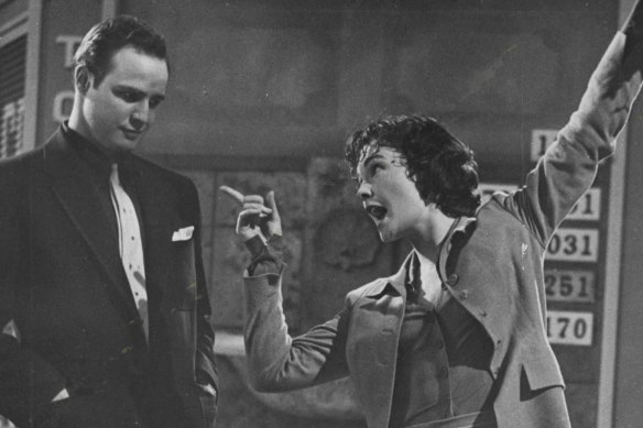 Marlon Brando and Jean Simmons in the 1955 film version of Guys and Dolls.
