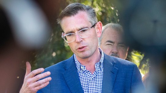 NSW Premier Dominic Perrottet announcing the government’s response to the inquiry on Wednesday.
