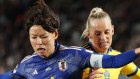 Japan’s Saki Kumagai in action in last week quarter-final against Sweden in Auckland.