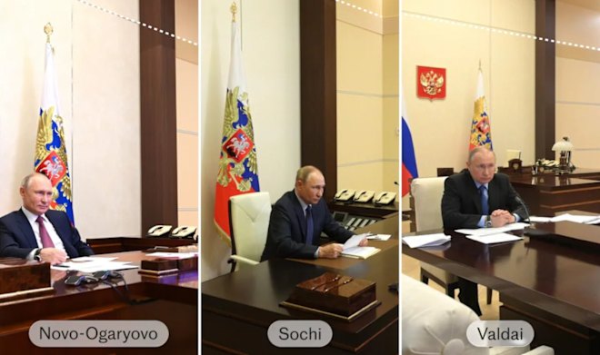 How tiny details expose Putin’s location