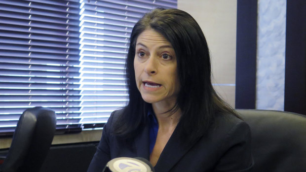 Michigan Attorney General Dana Nessel speaks during a news conference in Lansing, Michigan.