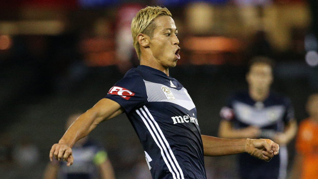 Keisuke Honda will link up with his Victory teammates in WA on Friday.