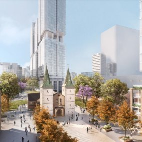 The City of Parramatta has smoothed the path for a 45-storey tower to be built next to St John’s Cathedral in the heart of the CBD.