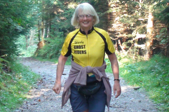 Janna Thompson during a 2013 European cycling tour.