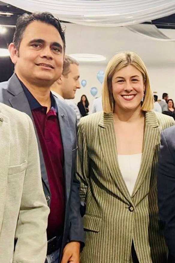 Bobby Lakra with Opposition Leader Jess Wilson