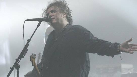 Robert Smith of The Cure performs at the Opera House on Friday.
