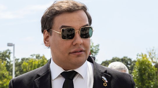 Former US Representative George Santos.