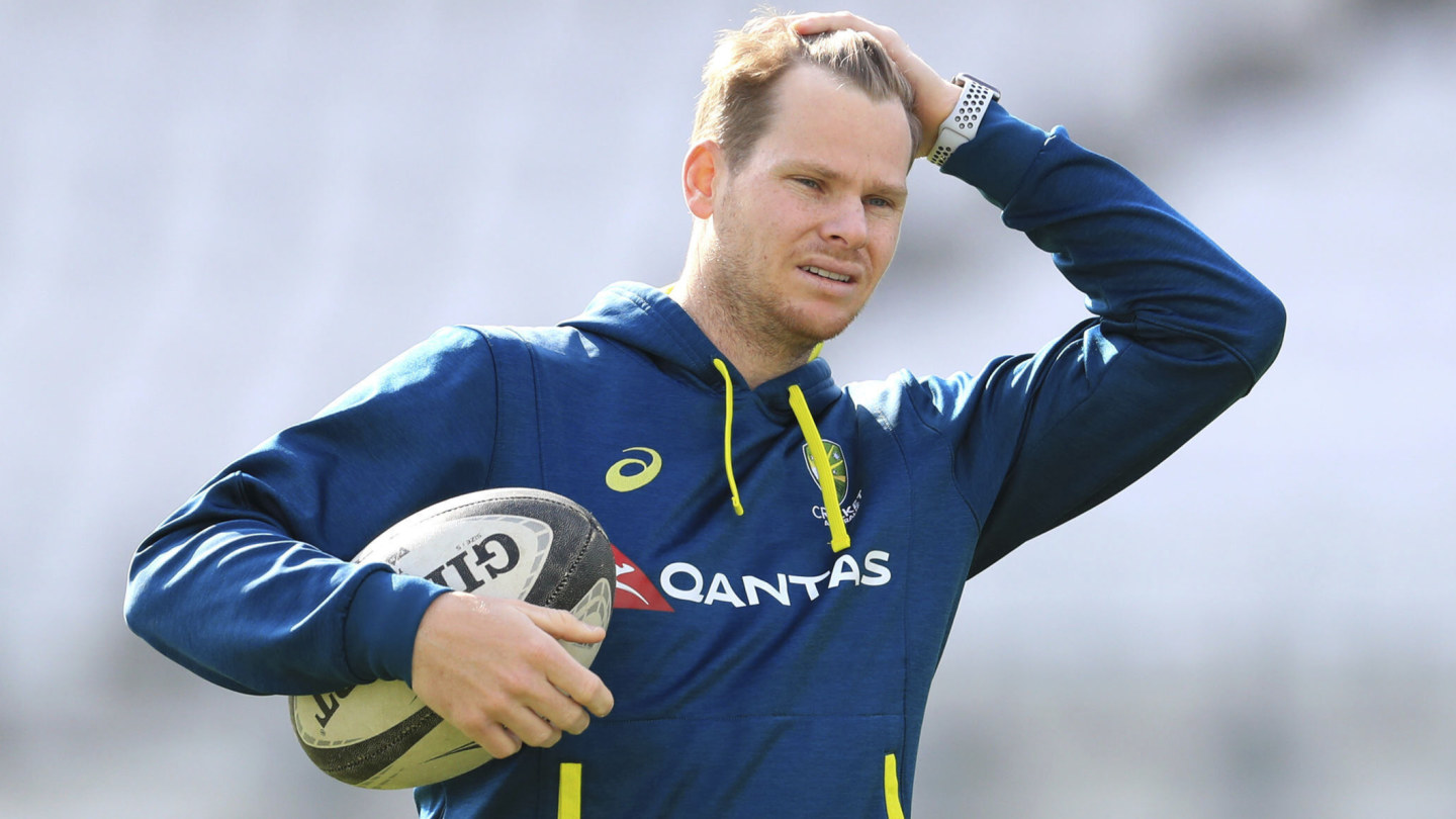 Australia's Steve Smith was forced to sit out training at Leeds on Tuesday.