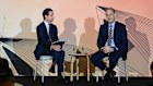 Wesfarmers CEO Rob Scott on stage at the Macquarie Australia Conference.