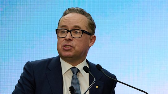 Alan Joyce, CEO of Qantas, which will have a seat at the government’s touted job summit.