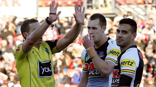 Omitted: Tyrone May, right, has been named as the player involved in the latest sex-video scandal.