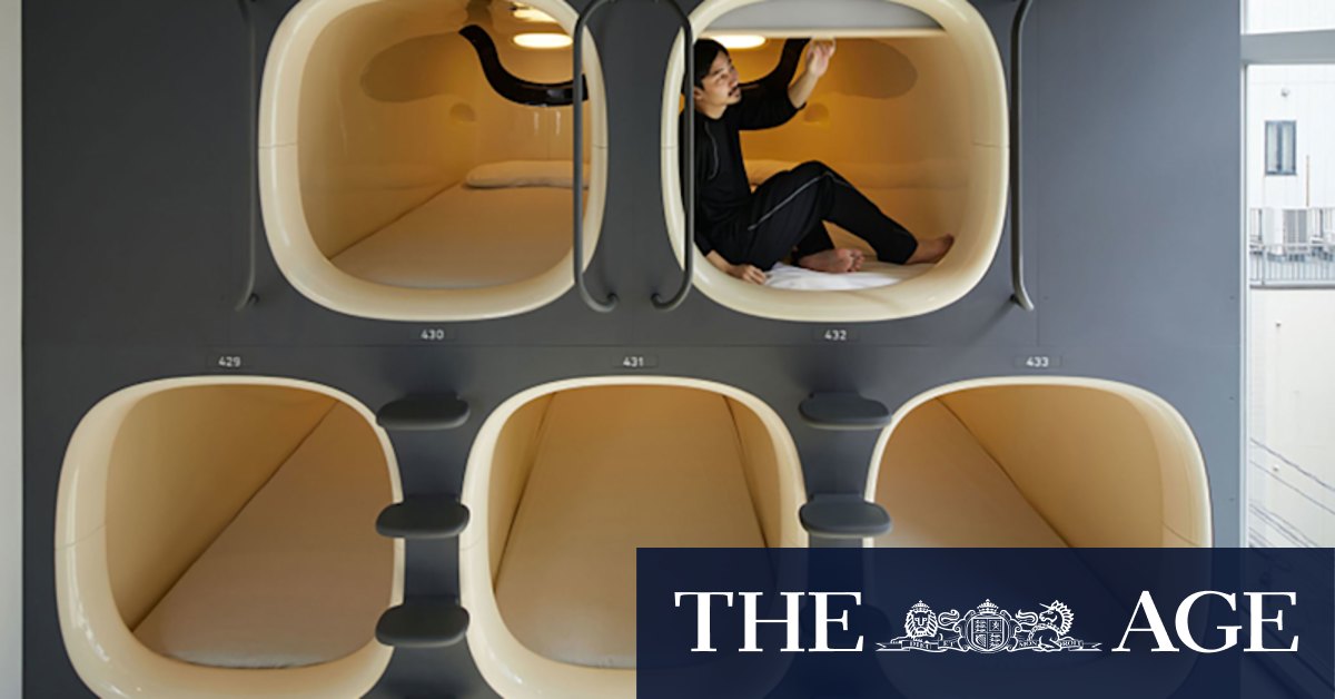 My family of four stayed in a capsule hotel