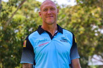 New Sharks coach Craig Fitzgibbon on his first day at the club.