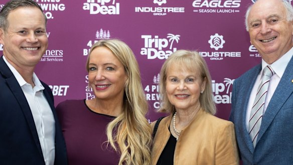 Scott Penn with wife Nicole and parents Rick and Heather.