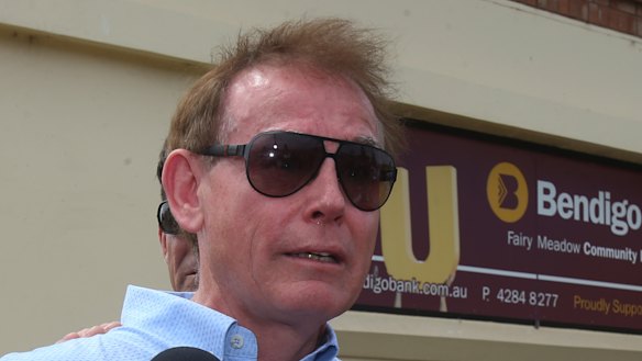 Cheryl Grimmer's brother Ricki, pictured here in December 2016. 