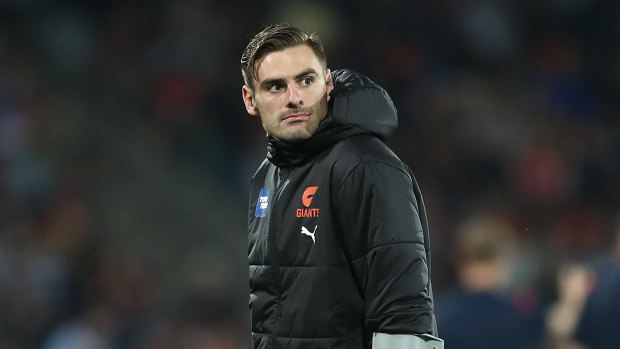 Stephen Coniglio joined the Giants’ injury list on Sunday night.