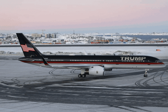 Donald Trump Jnr in Greenland. 