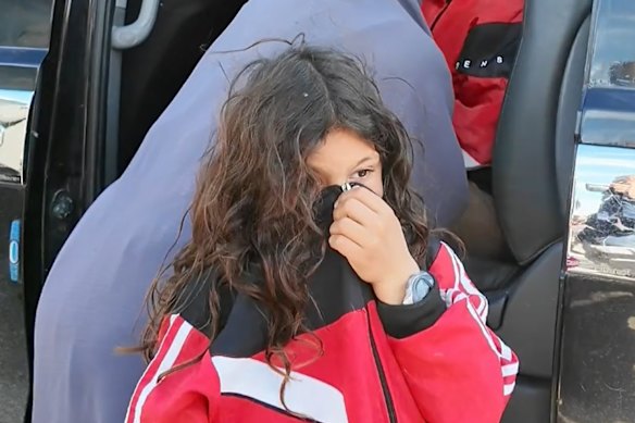 One of the Australian children at the al-Roj camp in Syria.