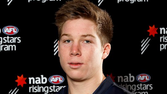 A teenaged Toby Greene before he was drafted to the Giants.