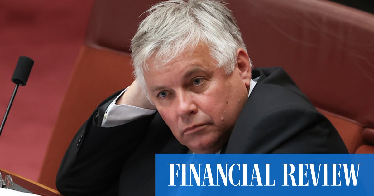 Rex Patrick calls for 'backdoor' veto power in Your Future, Your Super laws to be dropped - Vimarsana News