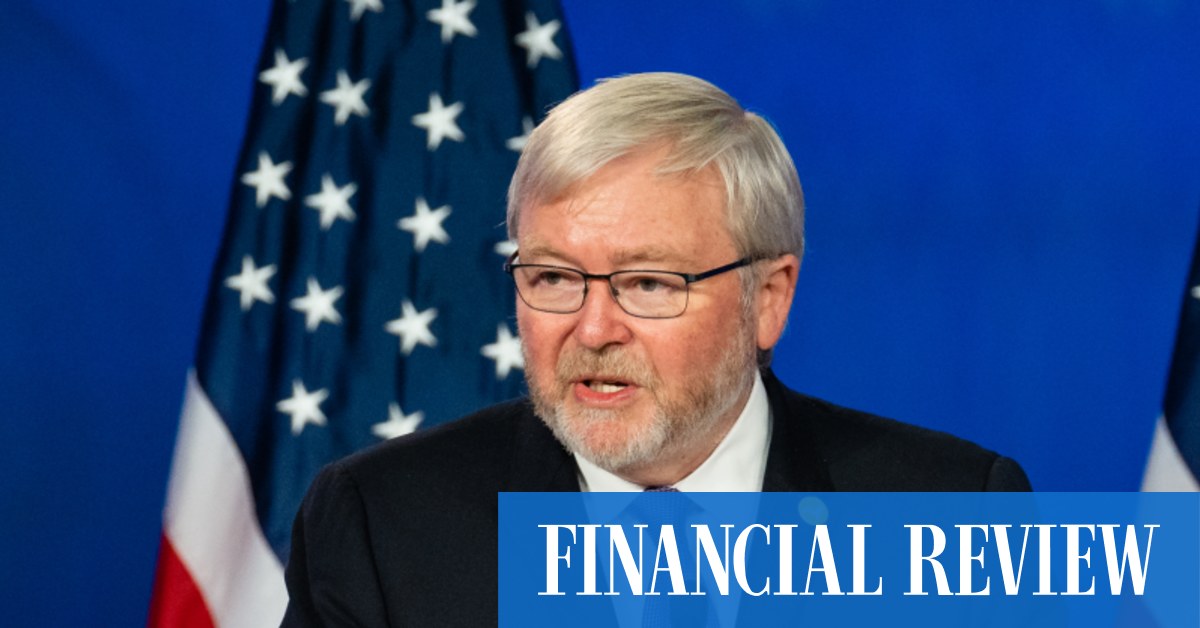 Rudd dice que Biden puede ayudar a aliviar las tensiones entre Estados Unidos y China