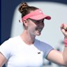 Talia Gibson has defeated Naomi Osaka, Iva Jovic, Clara Tauson and Jasmine Paolini in the past two weeks.