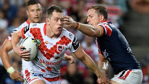 Breakout season: Former Rabbitoh Cameron McInnes was outstanding last time the Dragons played the Roosters.
