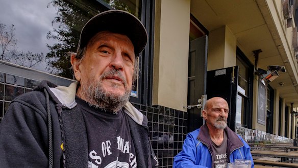 Arthur and his friend Peter, 75, meet regularly for a beer at the Prince. 