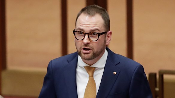 New Liberal senator Andrew Bragg delivers his first speech after previously working in the financial services industry.