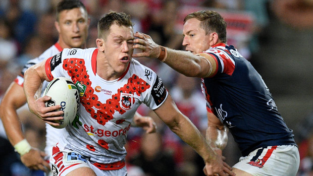Breakout season: Former Rabbitoh Cameron McInnes was outstanding last time the Dragons played the Roosters.