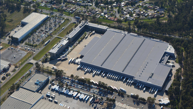The Aldi distribution centre at Minchinbury in Sydney's outer west.
