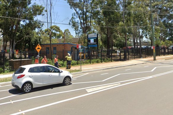 Mulch containing asbestos was discovered at Liverpool West Public School.