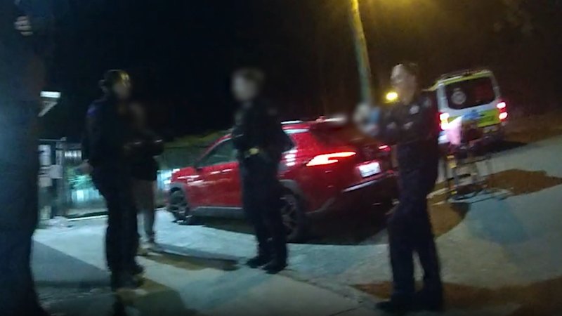 Woman gives birth in police station driveway with help of officer