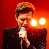 Brandon Flowers of The Killers performs at Qudos Bank Arena in Sydney last December.