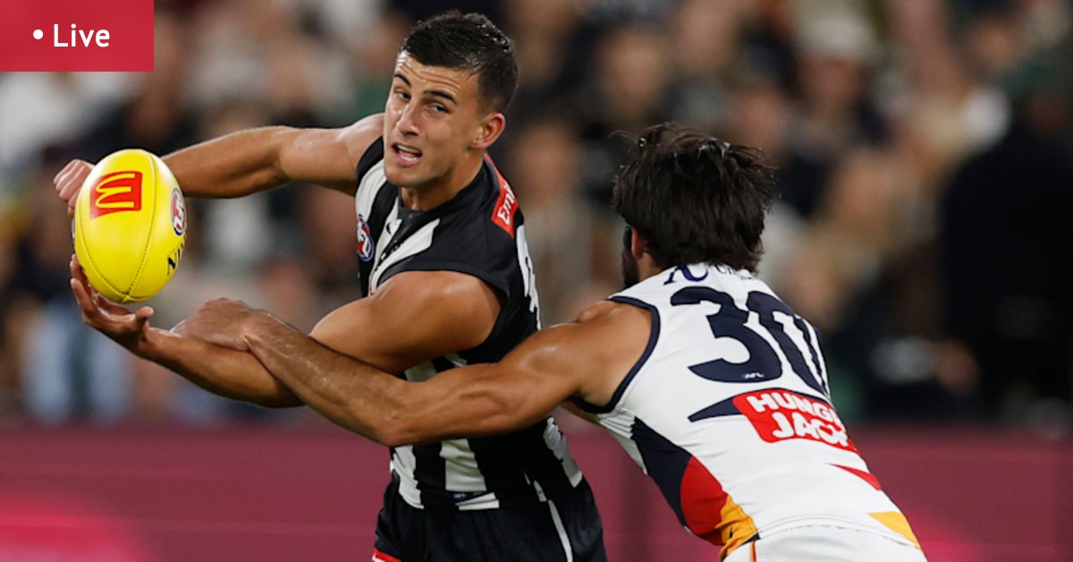 Adelaide Crows vs Collingwood: AFL Score Updates & First Half Report