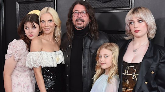 Dave Grohl, 55, has three daughters with his wife Jordyn Blum: Violet, 18; Harper, 15; and Ophelia, 10