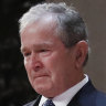 George W. Bush chokes back tears eulogising father at state funeral