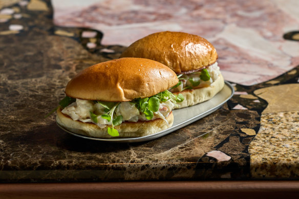 Supernormal’s iconic lobster roll is the only menu item that’s made the trip north from Melbourne.