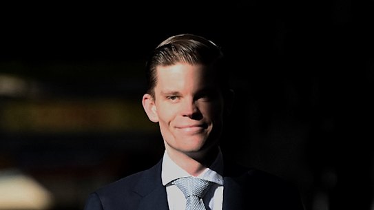 Dylan Whitelaw arrives at the NSW ICAC inquiry on Wednesday.