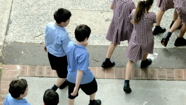 Primary school students.
