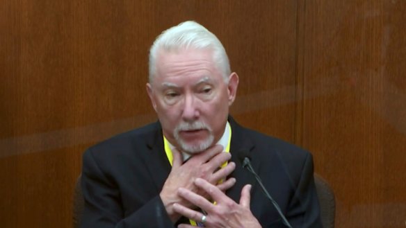 Barry Brodd, a use of force expert testifies in the trial of former Minneapolis police Officer Derek Chauvin.