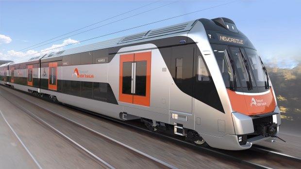 The first of the new intercity trains will arrive in NSW next year.